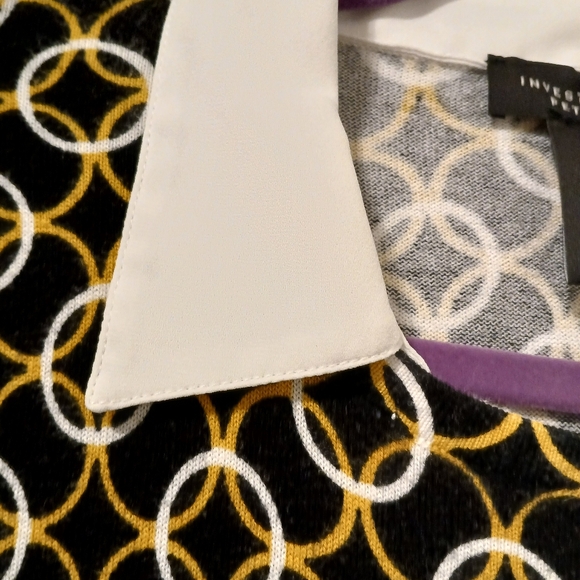 INVESTMENTS PETITES SWEATER WITH COLLAR - Picture 5 of 9